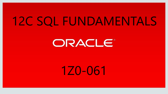 12C Sql Fundamentals